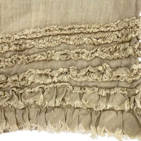 Relax Tommy Bahama Women's Linen Beige Lined Summer Knee Length Skirt Size 0 - Picture 9 of 10